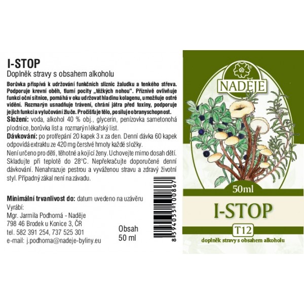 Naděje I stop bylinná tinktura 50 ml