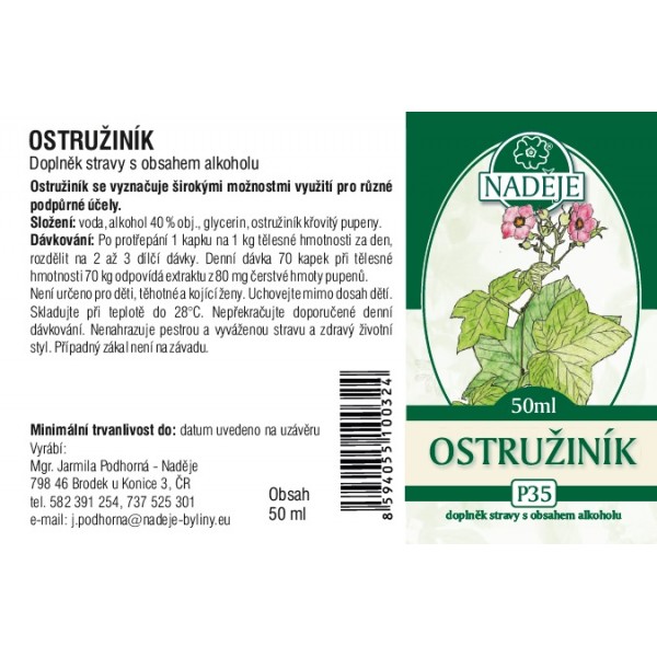 Naděje Ostružiník tinktura z pupenů P35 50 ml