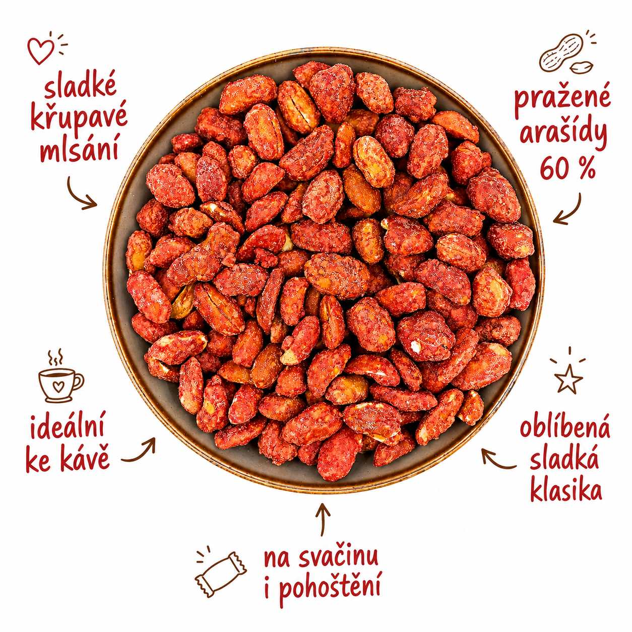 Arašídy v cukru 500 g — náhled 2