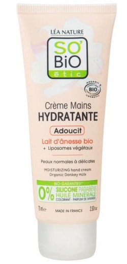 SO´BiO étic Krém na ruce hydratační s oslím mlékem BIO 75 ml