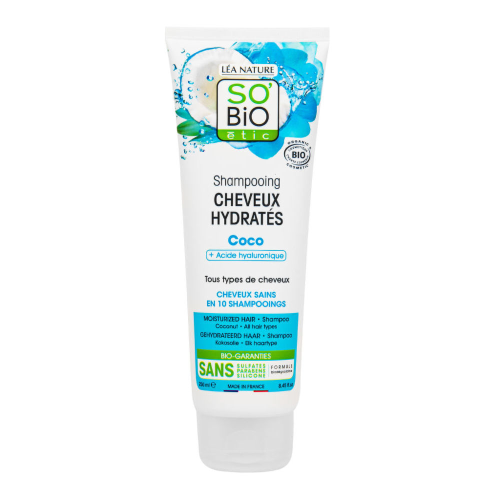 SO´BiO étic Šampon hydratační kokos a kyselina hyaluronová BIO 250 ml