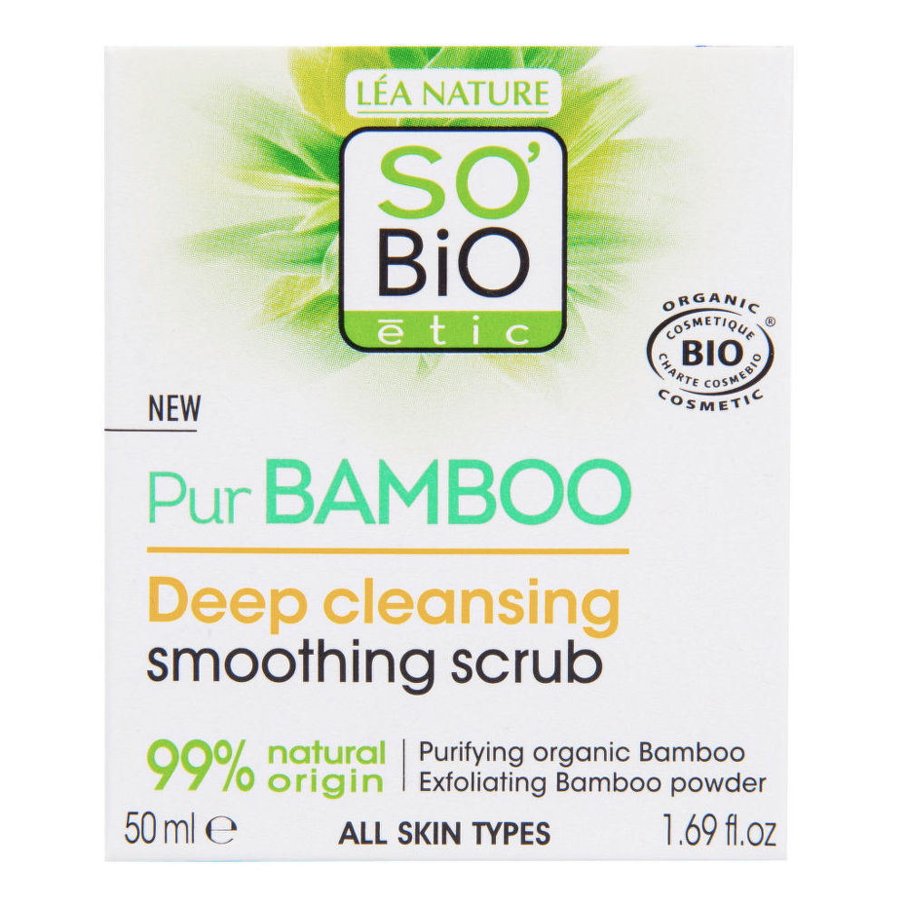 SO’Bio étic Bamboo peeling pleťový hluboce čistící 50 ml