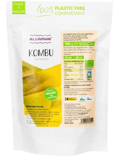 Algamar Mořské řasy Kombu BIO 100 g