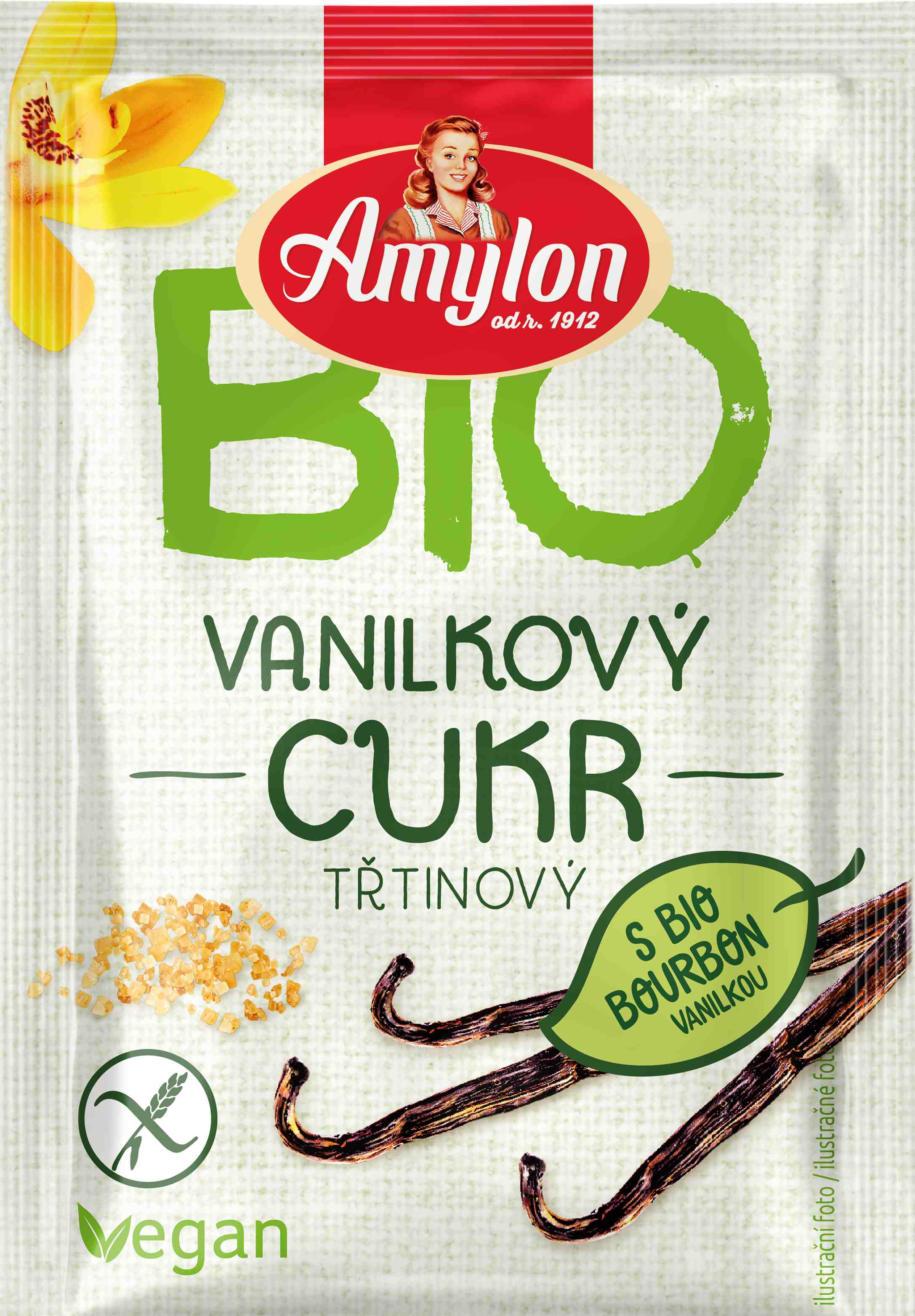 Levně Amylon Cukr vanilkový BIO 8 g