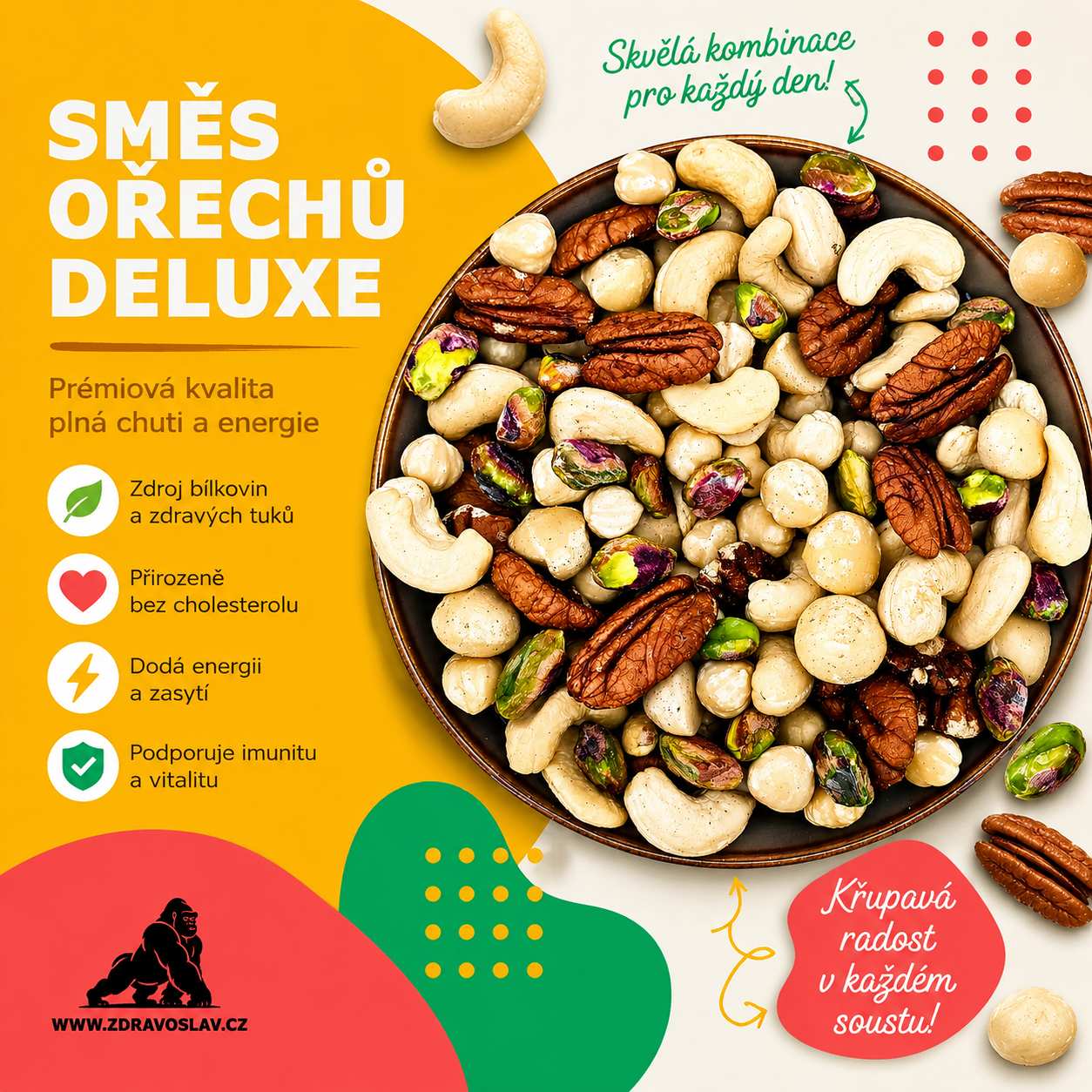 Zdravoslav Luxusní ořechová směs 500 g