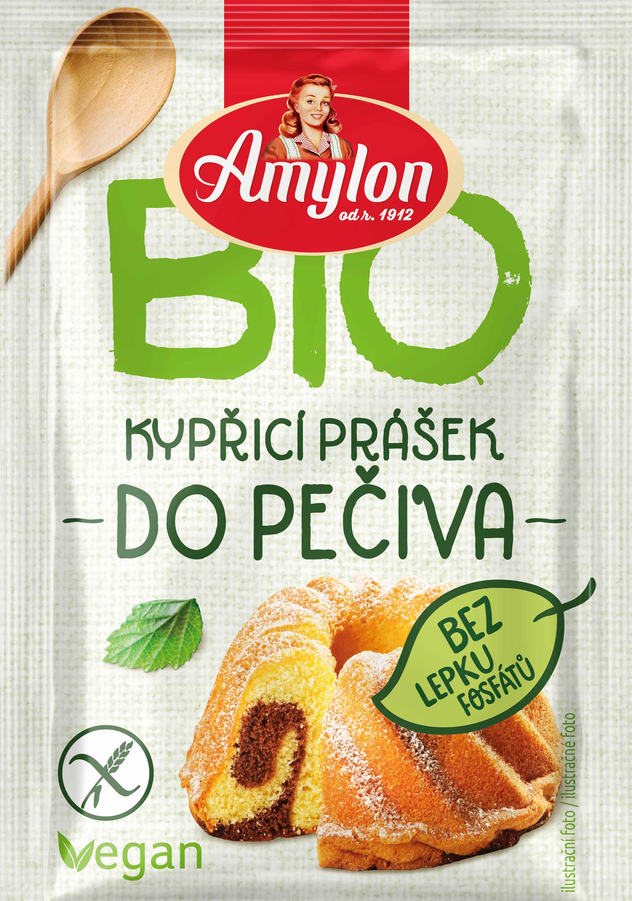 Levně Amylon Prášek kypřicí do pečiva bezlepkový BIO 12 g