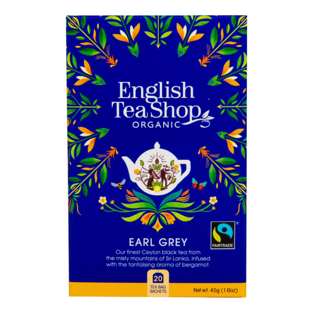 English Tea Shop Čaj Earl Grey Fair Trade BIO sáčky 20 Ks