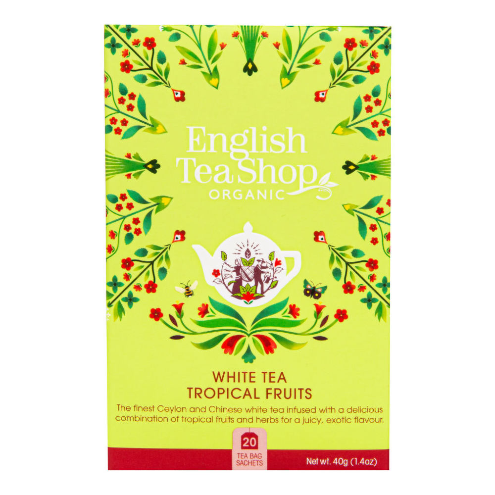 English Tea Shop Čaj Bílý s tropickým ovocem BIO sáčky 20 Ks