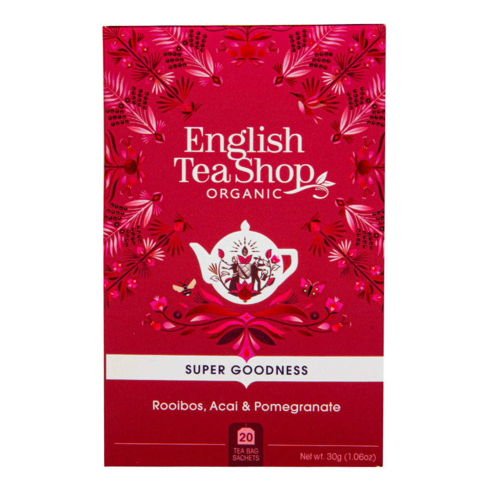 English Tea Shop Čaj Rooibos s acai a granátovým jablkem BIO sáčky 20 Ks