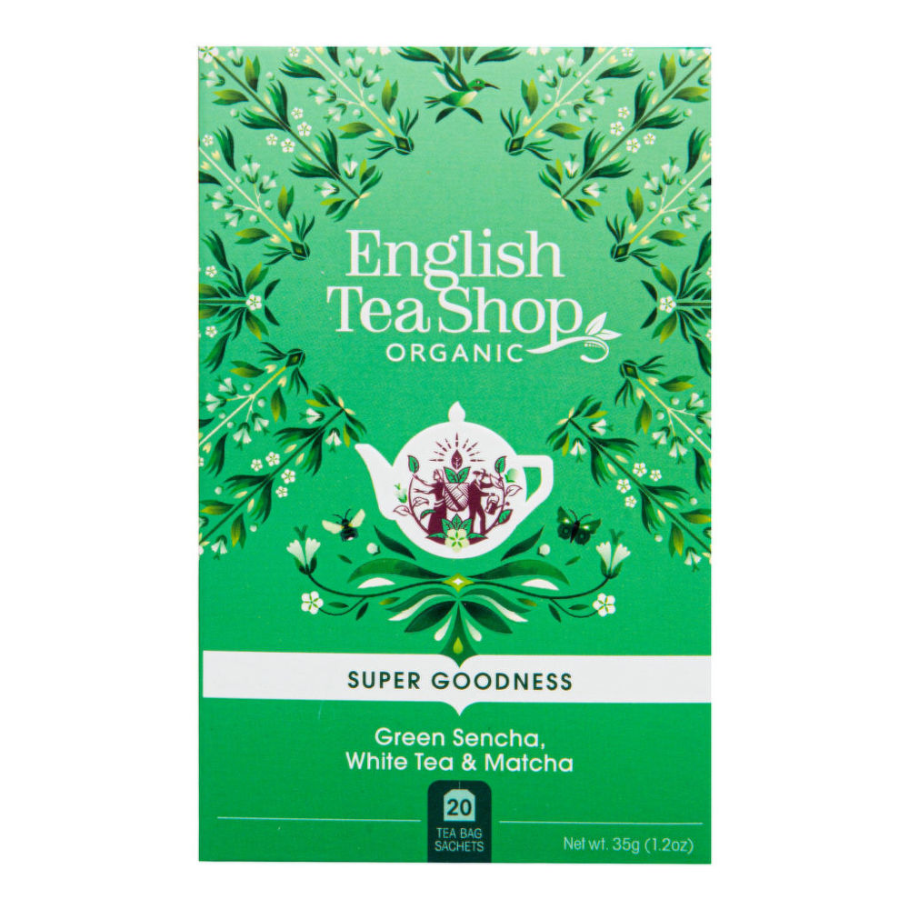 English Tea Shop Čaj Sencha, Bílý čaj a Matcha BIO sáčky 20 Ks