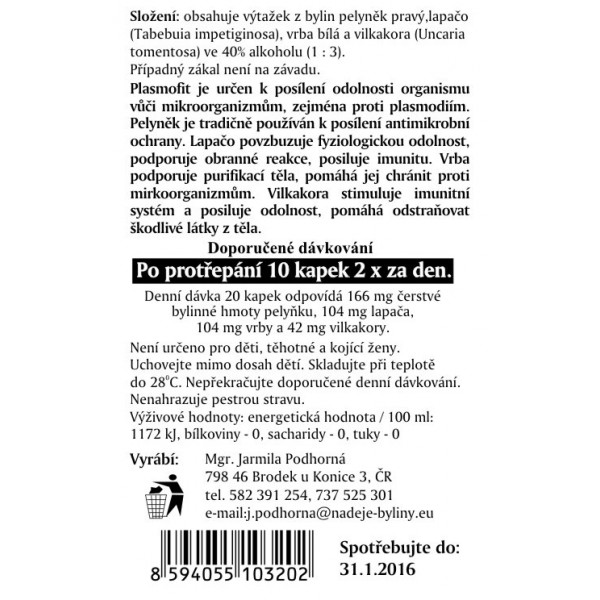 Naděje Plasmofit SV1 50 ml