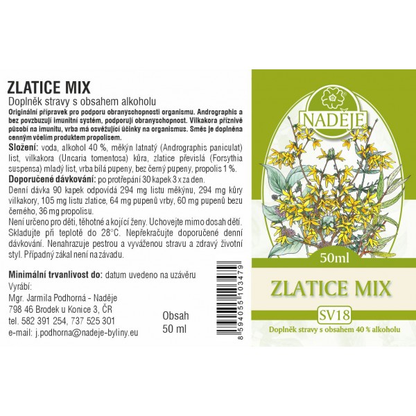 Naděje Zlatice mix SV18 50 ml