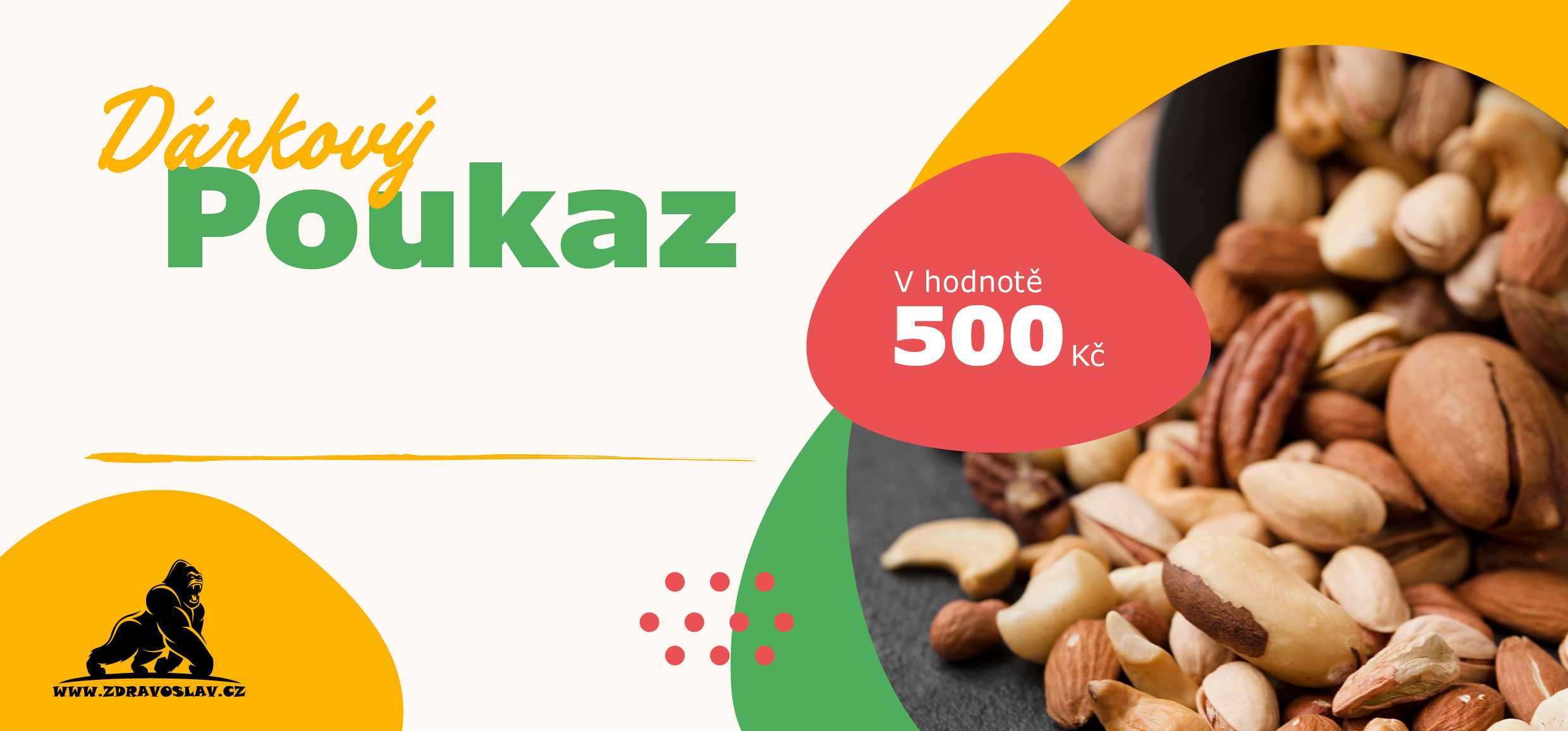 Levně Zdravoslav Dárkový elektronický poukaz 500 Kč