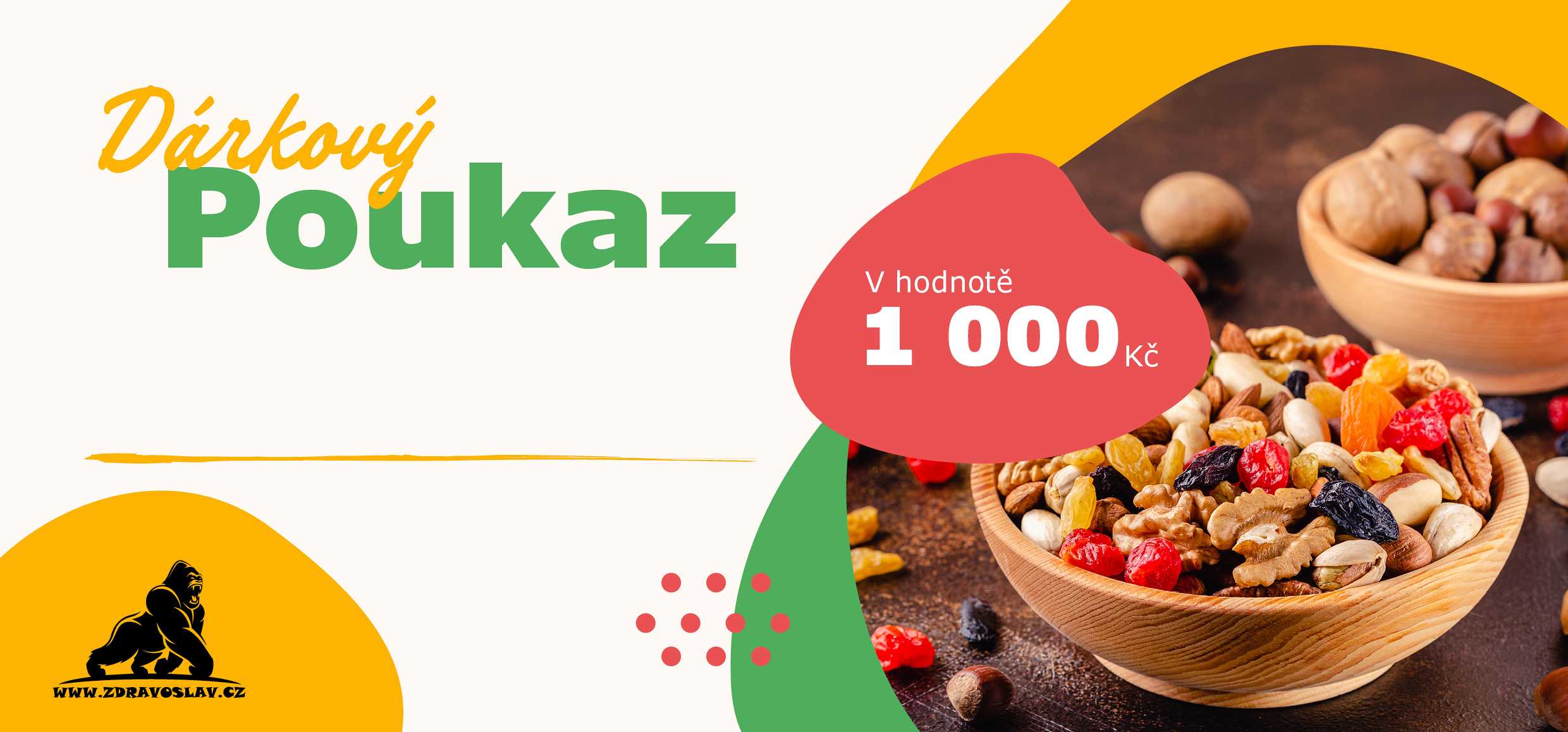 Levně Zdravoslav Dárkový elektronický poukaz 1000 Kč