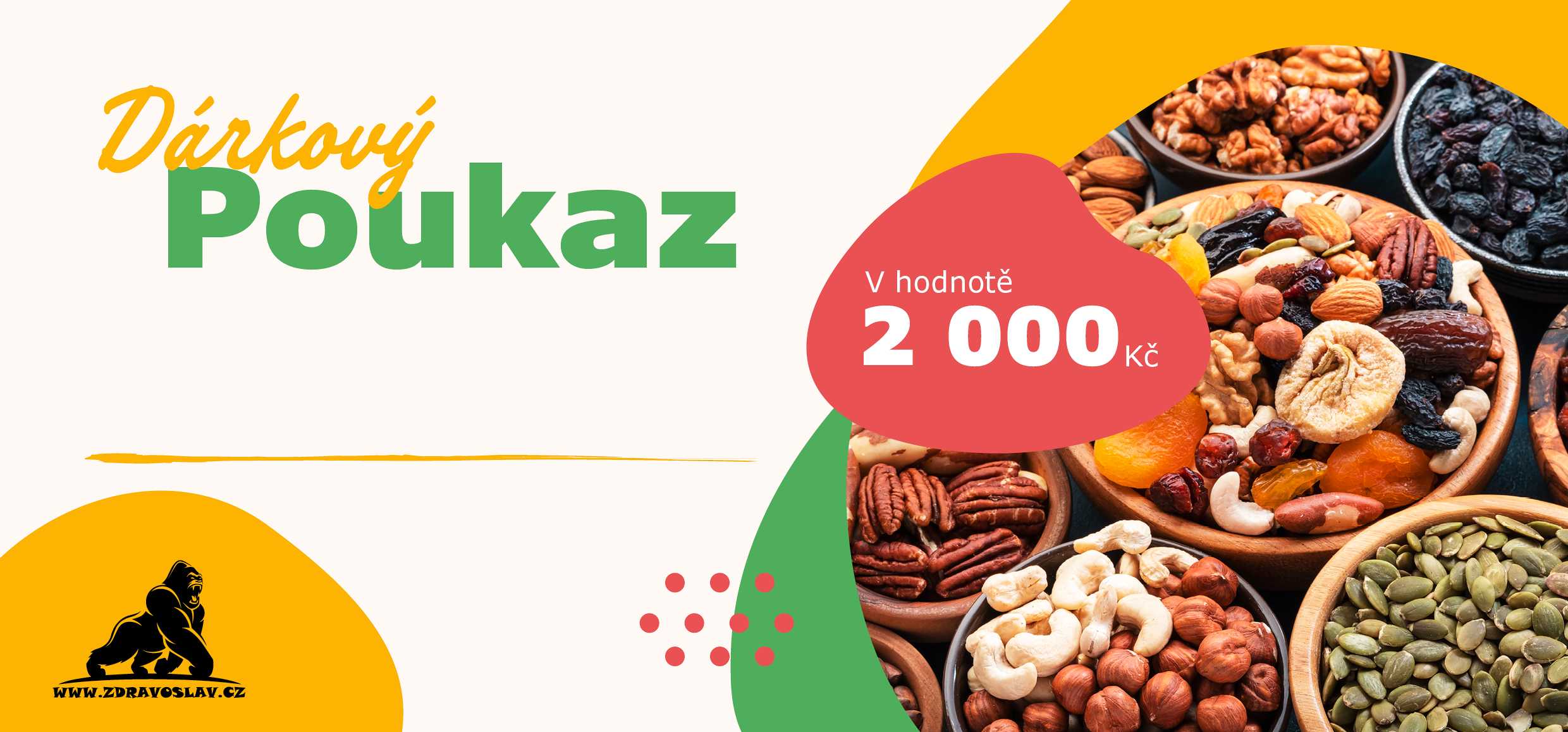 Levně Zdravoslav Dárkový elektronický poukaz 2000 Kč