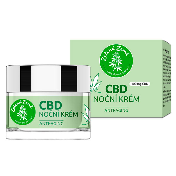 Zelená Země CBD noční krém 50 ml