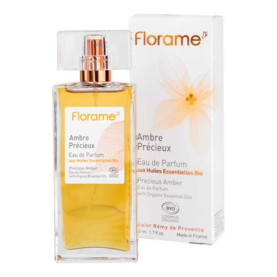 Florame Parfémová voda přírodní AMBRE PRÉCIEUX — drahocenný jantar BIO 50 ml