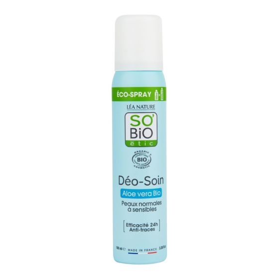SO´BiO étic Deodorant přírodní ECO SPRAY 24h aloe vera BIO 100 ml
