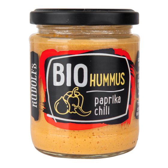 RUDOLFS Hummus Pomazánka cizrnová s paprikou a chilli BIO 230 g