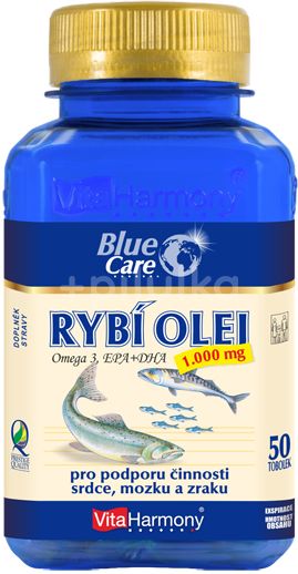 Levně VitaHarmony Rybí olej (1000 mg) 50 tablet