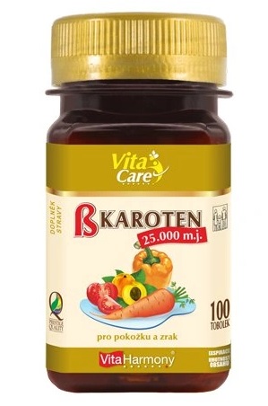 Levně VitaHarmony Beta karoten (25.000 m.j.) 100 tablet