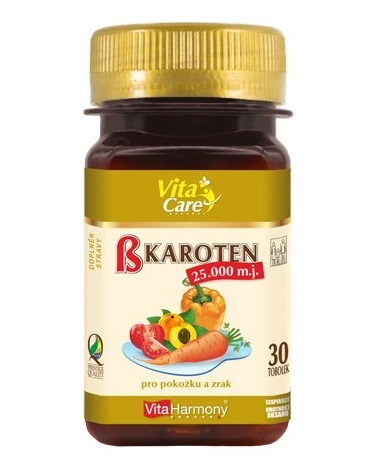 Levně VitaHarmony Beta karoten (25.000 m.j.) 30 tablet