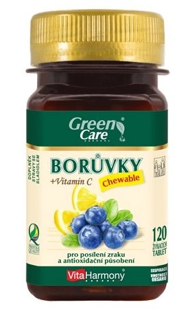 Levně VitaHarmony Borůvky s vitamínem C 120 tablet