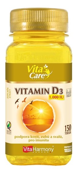 VitaHarmony Vitamín D3 (1000 IU) 150 tablet