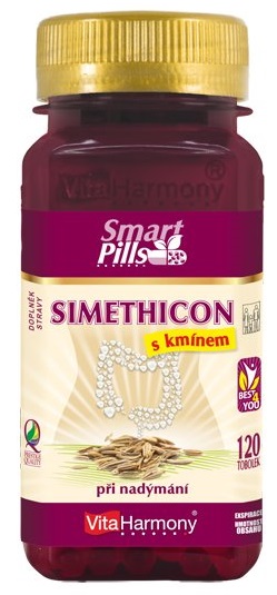 Levně VitaHarmony Simethicon s kmínem (80 mg) 120 tablet