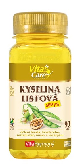 Levně VitaHarmony Kyselina listová 90 tablet