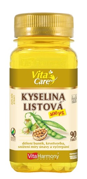 VitaHarmony Kyselina listová 90 tablet