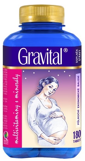 Levně VitaHarmony Gravital multivitamin 180 tablet