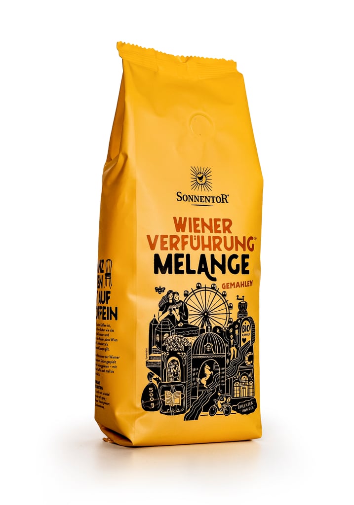 Sonnentor Vídeňské pokušení Melange pražená káva mletá BIO 500 g