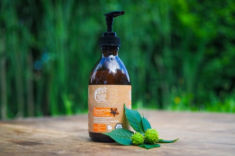 Tierra Verde Kaštanový šampon pro posílení vlasů s pomerančem 230 ml