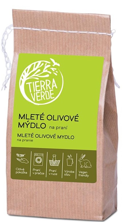 Tierra Verde Mleté olivové mýdlo na praní - i pro nejjemnější prádlo 200 g