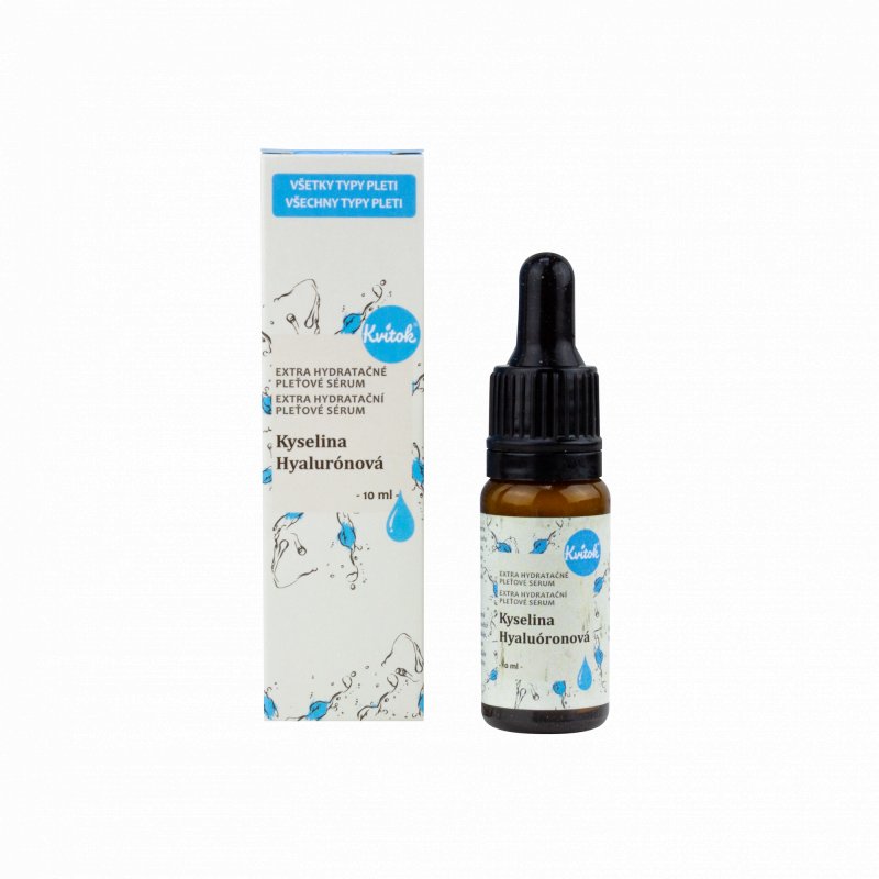 Kvitok Hydratační pleťové sérum - Kyselina hyaluronová - intenzivní hydratace 10 ml