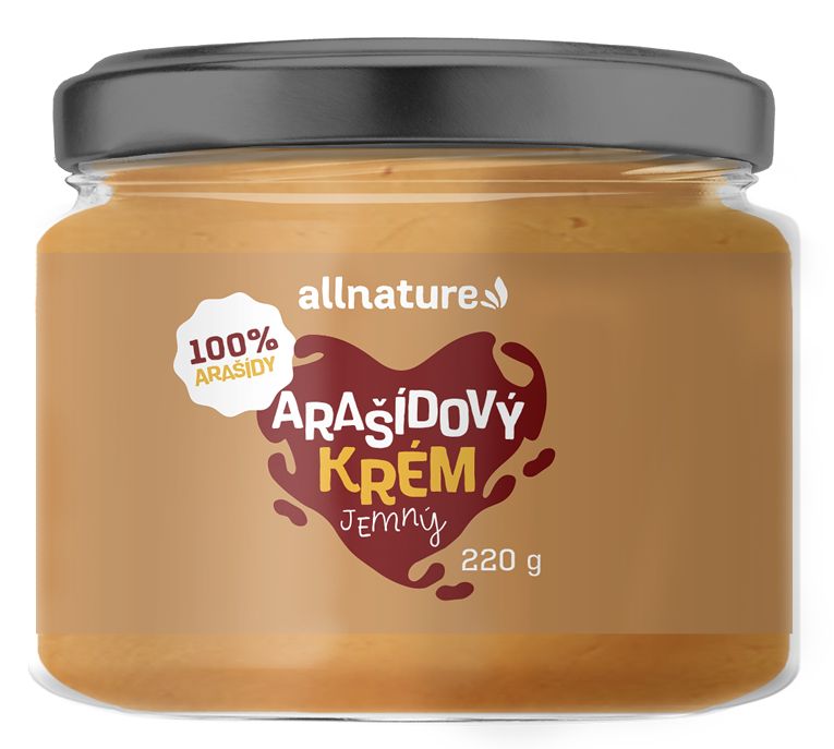 Allnature Arašídový krém jemný 220 g