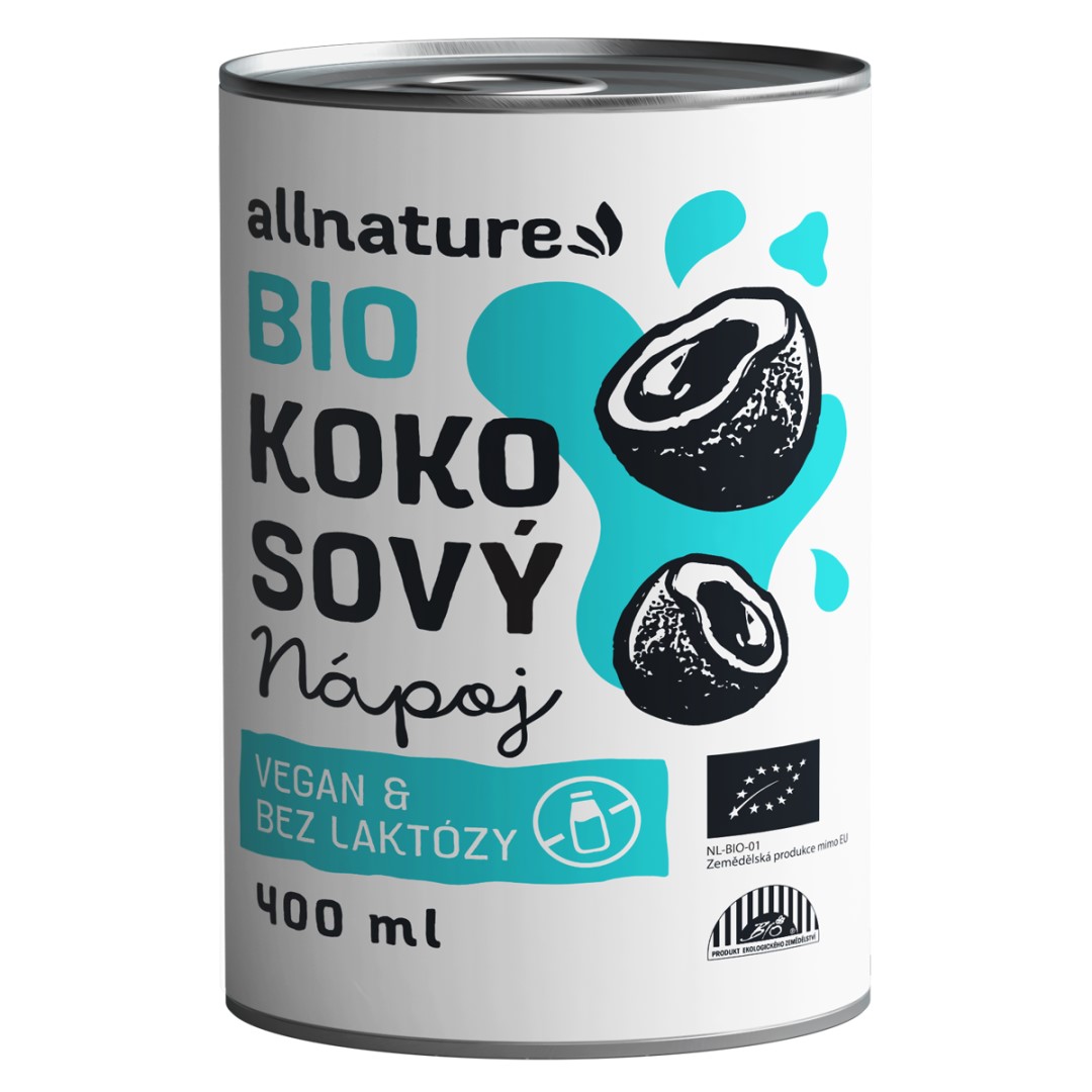 Allnature Kokosový nápoj BIO 400 ml