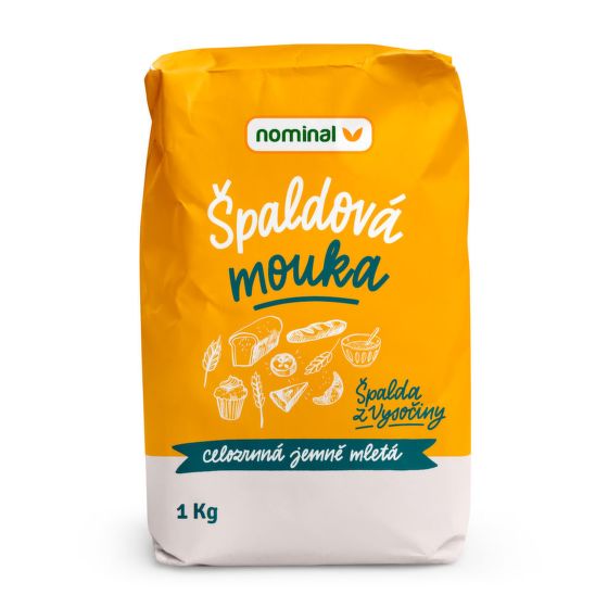 Nominal Mouka špaldová celozrnná jemně mletá 1 kg