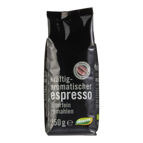 Dennree Káva espresso jemně mletá BIO 250 g
