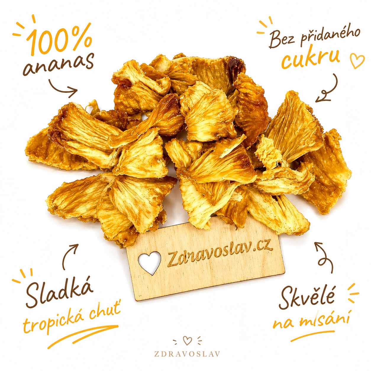 Zdravoslav Ananas kousky 1000 g