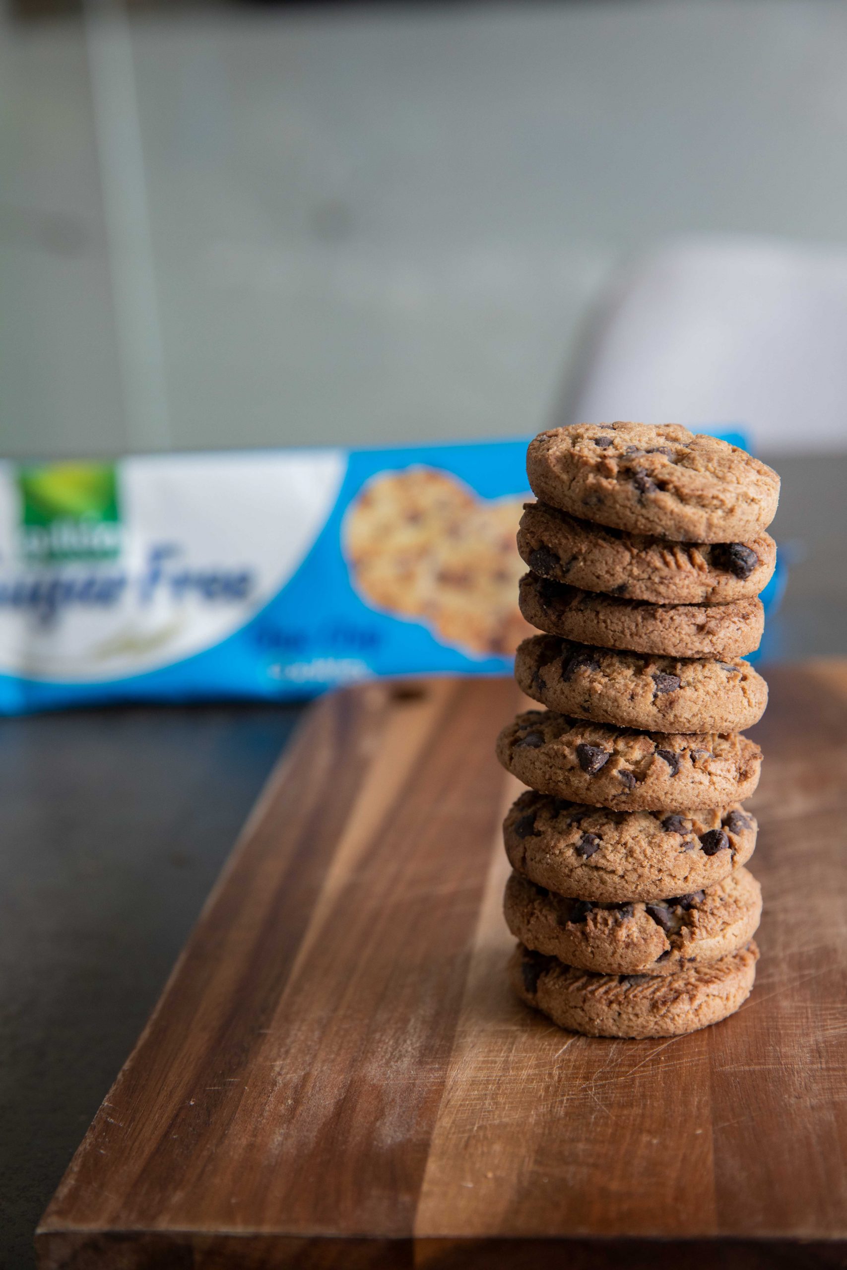 Gullón Choc chip sušenky s kousky čokolády bez cukru, se sladidly 150 g