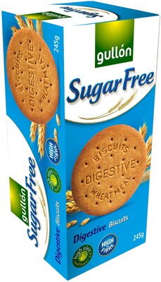 Levně Gullón Celozrnné sušenky bez cukru, se sladidly Digestive 245 g