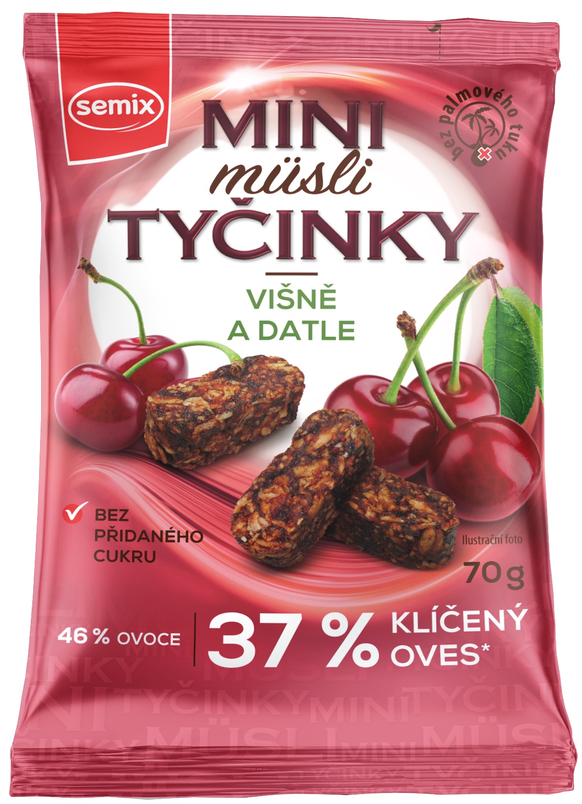 Semix Mini müsli tyčinky višně a datle 70 g EXP.31.7.2026