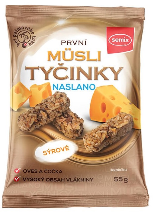 Semix Müsli tyčinky naslano sýrové 55 g