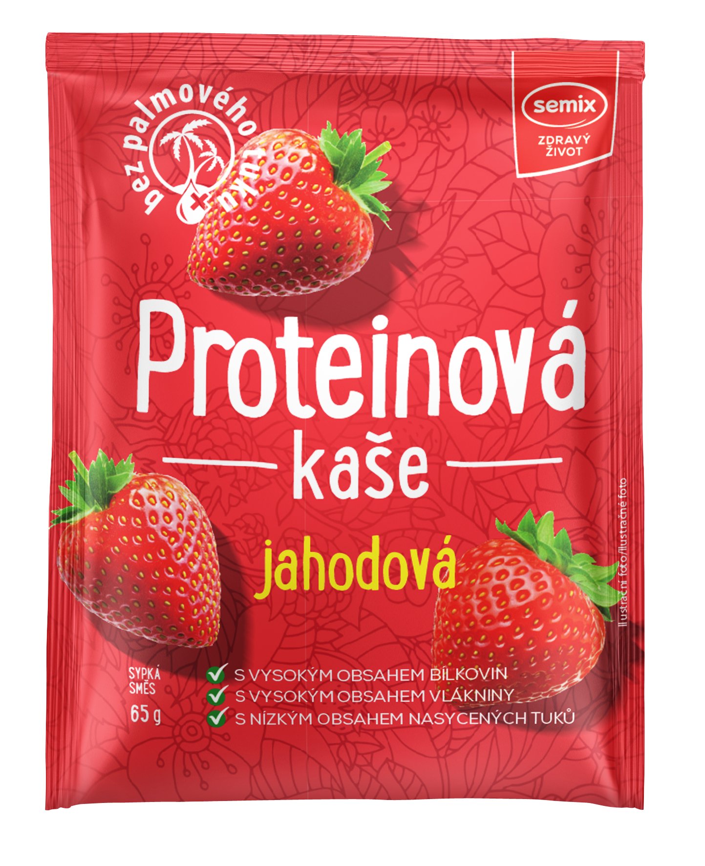 Semix Proteinová kaše jahodová 65g