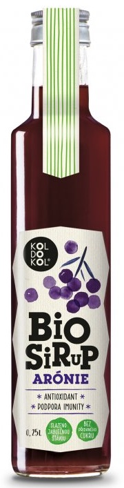 Koldokol Sirup arónie bez přidaného cukru BIO 250 ml