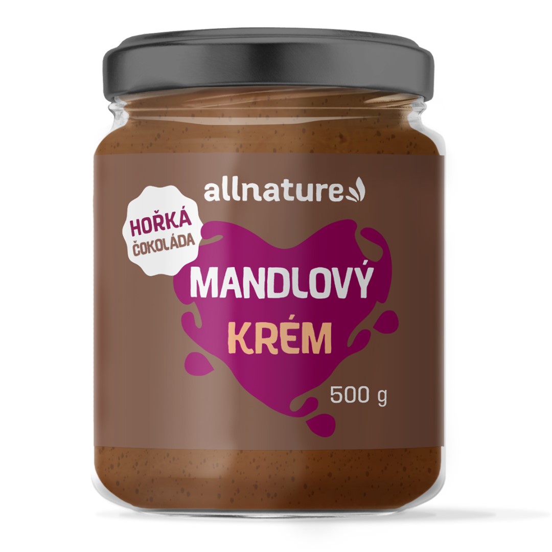 Allnature Mandlový krém s hořkou čokoládou 500 g