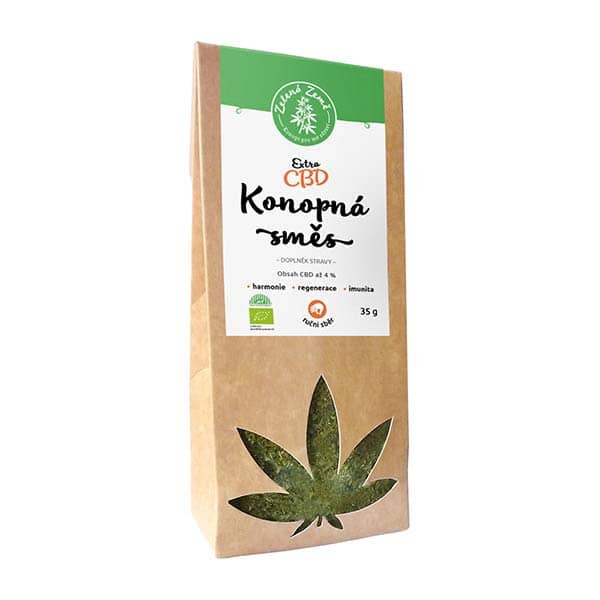 Zelená Země CBD Extra konopný čaj BIO 4% 35 g