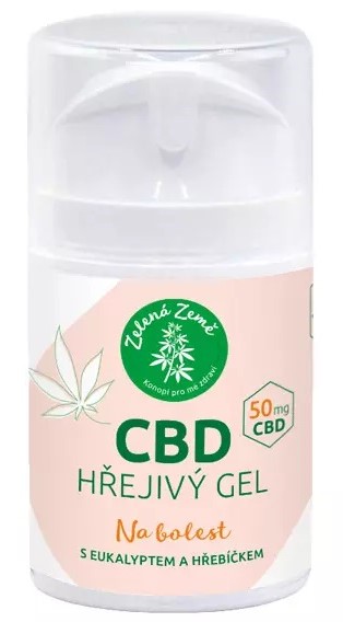 Zelená Země CBD hřejivý gel 50 g